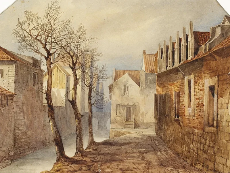 1805-Christian Ferdinand Christensen - Gadeparti fra Nürnberg - 1840